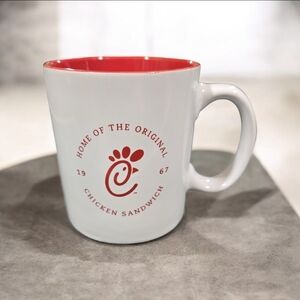 Chick-fil-A Red and White Mug
